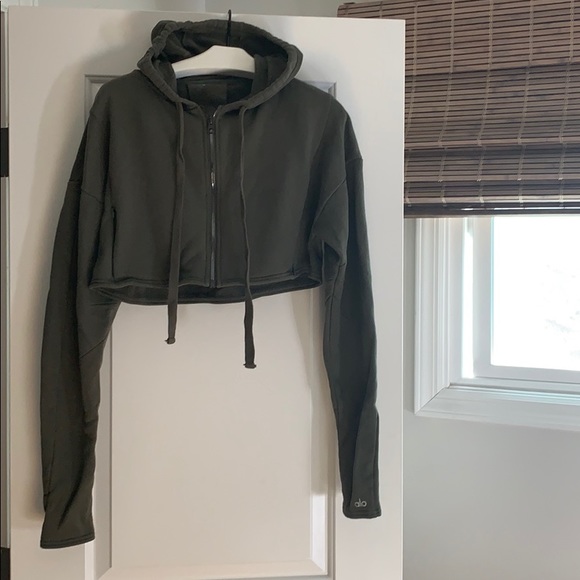 Alo Cropped Zip Up Hoodie Denmark, SAVE 57% - raptorunderlayment.com